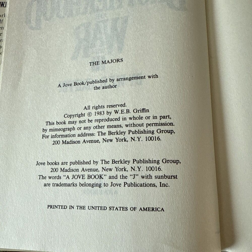 The Majors Brotherhood of War Book III by W.E.B. Griffin - Picture 7 of 9